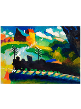 Kandinsky Murnau View with Railway and Castle - Art Print